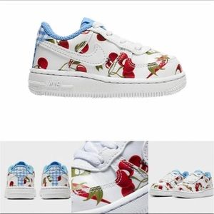 Nike Air Force 1 Crib SE Sneakers Limited Edition Cherries Infant Unisex 2C/3C